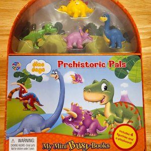 "Kids Dinosaur Book & Toy Set" - (Brand-New) (Plastic-Sealed)